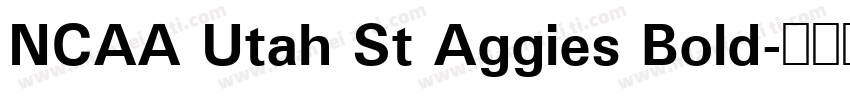 NCAA Utah St Aggies Bold字体转换